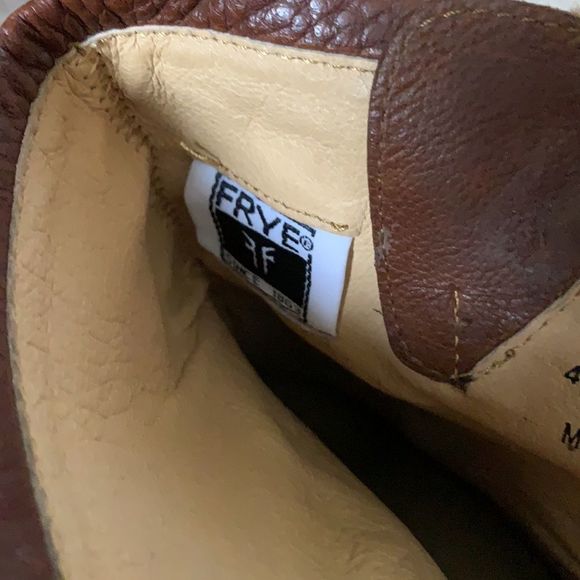 Frye Karla Engineer Short Soft Vintage Brown Buckle Boots Sz 7.5 B - Picture 11 of 11